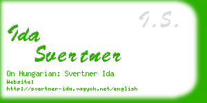 ida svertner business card